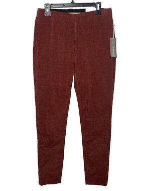 Soft Surroundings Corduroy Skinny Pants Size S Henna Red Brown Stretch Pull On